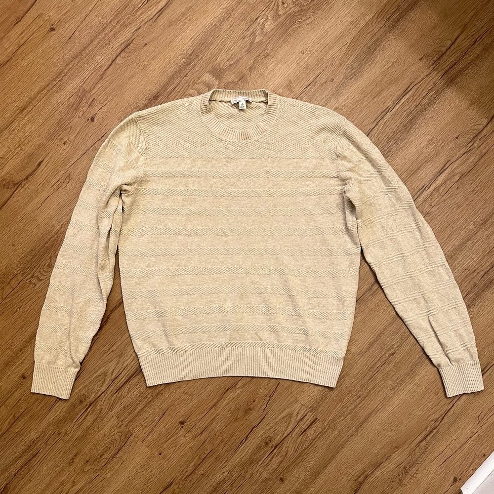 GAP Men's Textured Crewneck Sweater